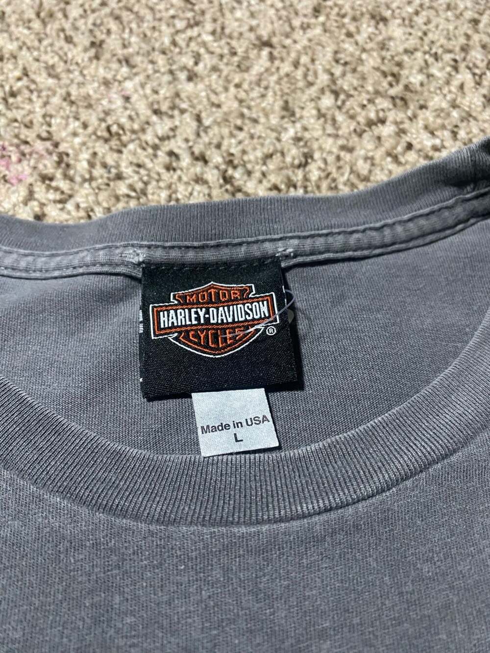 Harley-Davidson Adamec Orange Park Florida Skull Graphic TShirt Men's Size Large - Picture 4 of 6